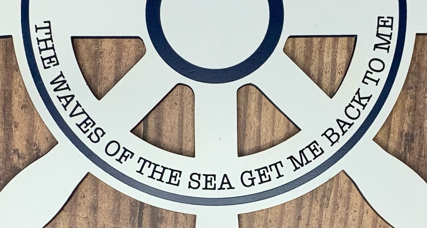 Personalized Cruise Ship Wheel Door Decor